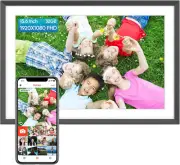 ARZOPA Digital Photo Frame 15.6" Smart Wifi Wireless Electronic Digital Pictu...