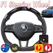 For Skoda Octavia RS F1 Carbon Fiber steering wheel LED shift light