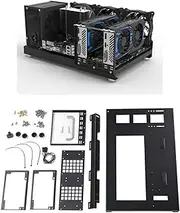 DIY Computer Motherboard Case Rack, Open Chassis Case Rack with Handle for ATX M ATX ITX Motherboards, Widely Body Heat Dissipation Design