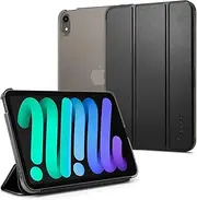 [Spigen] Smart Fold for iPad mini 7 A17 Pro Mini 6 8.3 Inch Mini 7th 6th Generation Case (2024/2021) with Auto Wake Sleep Functions, Soft PU Leather Stand Slim Protective Precise Cutouts Cover - Black