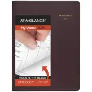 2025-2026 AT-A-GLANCE Weekly Appointment Book Planner, Winestone, Jan-Jan