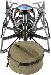 Backpacking Stove,Single Grill Burner Cooktop Kitchen Equipment - Portable Stove Backpacking Tool with Carrying Case For Camping, BBQ, And Party