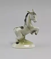 9942665 Porcelain Figurine Small Donkey Wagner & Apel 7x4x10cm