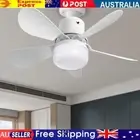 30W Ceiling Fan Light 3 Speeds LED Bulb Ceiling Fan (White Small Remote)
