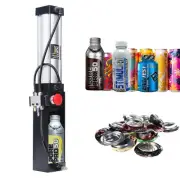 Can Crusher with Automatic Ejection of Flat Cans,Pneumatic Soda Beer Can Crusher