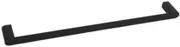Towel Rail Single Black Square Wall Towel Rack Mounted Stainless Steel, Hand Towel Holder for Bathroom, Includes Wall Mounting Hardware