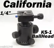 Professional Camera KS-1 Tripod Ballhead with Quick Release Plate Ball Head KS1