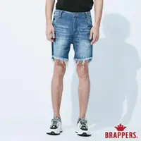 在飛比找momo購物網優惠-【BRAPPERS】男款 HM-中腰系列-全棉五分垮褲(藍)