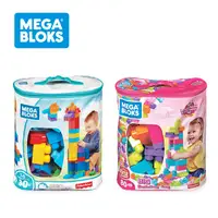 在飛比找PChome24h購物優惠-【奇哥】MEGA BLOKS 費雪美高 80片積木袋 (2色