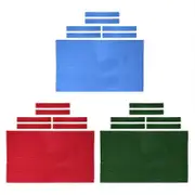 7Pcs Worsted Billiard Snooker Pool Table Cover Cloth W/ Felt Strip Heavy Duty 9FT
