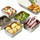 304不銹鋼方盤水果盤備菜盤長方形托盤冰箱保鮮盒野餐盒平底收納