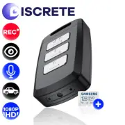 Spy Camera Car Key FobPortable Hidden Device 128GB Video Recorder 1080P Discrete