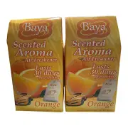 Baya Scented Aroma Air Fresher Lasts 30 Days After Opening Orange 2 Pack