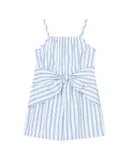 Habitual Stripe Tie Front Romper