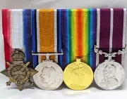 WW1 AUSTRALIAN BRITISH COMMONWEALTH MOUNTED MERITORIOUS MEDALS REPLICA ANZAC AIF