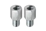 Chrome Motorcycle Mirror Adapters Bolts - Clockwise RH 8mm to Clockwise RH 10mm