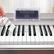Removable Piano Key Stickers,Reusable Silicone Piano Keyboard Note Labels for Beginners and Kids,88 Keys Full Size,No Need Stickers (Colorful-88)