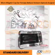 Micro Alligator Cup Ear Forceps Bellucci Scissors Specula Surgical