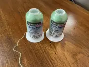 Lot of 2 Gutermann Bulky Nylon Overlocking Thread-Green #8285- NIP
