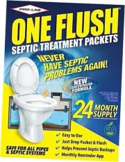 Septic Tank Treatment Packets -2 Year Supply of Dissolvable Septic Tank