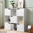 Giantex Bookcase 9-Cube Storage Cabinet Organizer Display Shelf Bookshelf