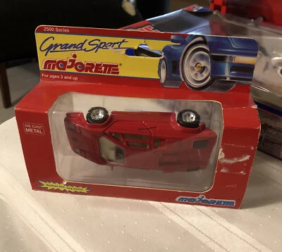 Vintage NOS Majorette Lamborghini Countach Red Grand Sport Die-Cast Car #2504