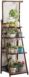 Plant Stand,4/5 Tiered Tall Plant Stand for Indoor, Plant Rack Outdoor Heavy Duty, Wooden Window Shelf for Plants, Plant Holder Stand Outside, Flower Pot Holders, for Patio Garden Corner Ba