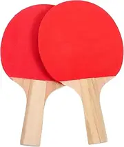 BESPORTBLE 1 Pair Beginner Table Tennis Racket Durable Wood Paddles with Comfortable Grip for Practice Enhance Hand Eye Coordination for Outdoor Games