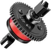 GLOBACT Metal 46T Center Diff Set 40CrMo Differential Gear for Arrma 1/7 Felony Fireteam Infraction Limitless Mojave 1/8 Kraton Notorious Outcast Talion TLR Typhon RC Upgrade Parts Replace ARA310989