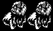 Yorkie Terrier White Vinyl Decal Car Truck Window Laptop Tablet Tumbler Notebook