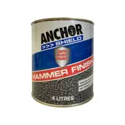 1 x Anchor Shield Hammer Finish Black Paint 4L Durable Protective