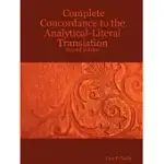 COMPLETE CONCORDANCE TO THE ANALYTICAL-LITERAL TRANSLATION