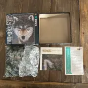Photomosaics Robert Silvers Grey Wolf 1000 Piece Puzzle New Open Box