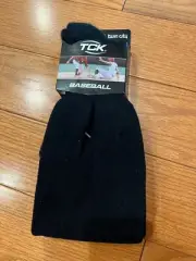 TCK Baseball Socks UB10-Large, Black, New with Tags