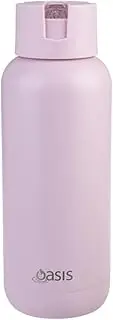 [Oasis] Ceramic Lined Stainless Steel Triple Wall Insulated 'Moda' Drink Bottle 1L - Pink Lemonade