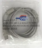 MINOLTA DCUP-2 High Speed 6' USB 2.0 Type A to Mini B 4Pin USB Camera Cable