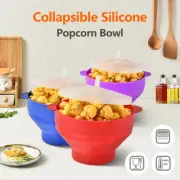 Microwave Silicone Popcorn Popper Maker Collapsible Bowl