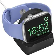 Charging Station Holder Compatible with Apple Watch Ultra2/Ultra/SE2/Series 10/9/8/7/6/5/4/3/2/1, Silicone Charger Stand, Non-Slip Holder for iWatch 49 mm/46 mm/45 mm/44 mm/42 mm/41 mm/40 mm