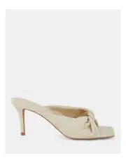[Novo Shoes] Foxx Mules in Metallic Linen