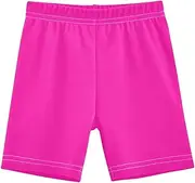 [RPLIFE] Girls' Bike Shorts Magenta Rose Cotton Spandex Under Dress Shorts Toddler and Kids Summer Outfits, 4-10 Years, Magenta Rose, 10 Years