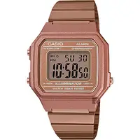 在飛比找PChome24h購物優惠-CASIO 卡西歐 復古文青大數字電子錶-玫瑰金 B650W