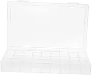 Operitacx Clear Multi Bead Box Organizer Compartment Storage Container for Craft Supplies Tools and Small Items Durable Lightweight Easy Visibility Versatile Use