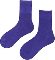 [Generic] Mens Socks in Bulk Medium Tube Socks Light And Thin Spring And Summer Candy Colored Multi Colored Four Season Soft Socks Long Work Socks for Men