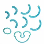9x Rainbow Cookies Biscuit Cutter Fondant Mould Cake Sugarcraft Decorating Mold