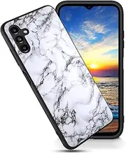 [FGDRFGRW] Compatible with Galaxy A14 5G Case,Soft Frosted TPU Ultra Thin Cover,Shock-Absorption,Anti-Scratch Protective Case for Samsung Galaxy A14 5G 6.6",Black and White Marble