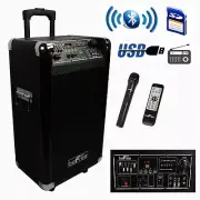 beFree Sound Sleek 10 Inch Professional Portable Bluetooth PA Speaker