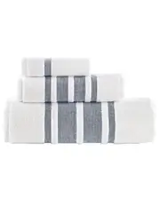 Brooks Brothers Contrast Border 3Pc Towel Set