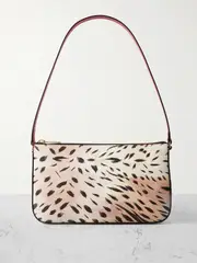 [Christian Louboutin] Christian Louboutin - Loubila Leopard-print Leather Shoulder Bag - Leopard print - One size One size Animal print