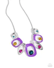 Paparazzi Poetically Piainted Purple Necklace NWT