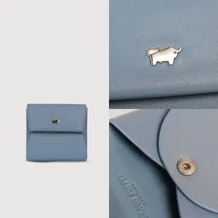 【BRAUN BUFFEL 德國小金牛】台灣總代理 德羅姆 零錢包-春湖色(BF505-160-SLA)